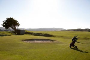 Bunker at Holywell Bay Golf near Newquay