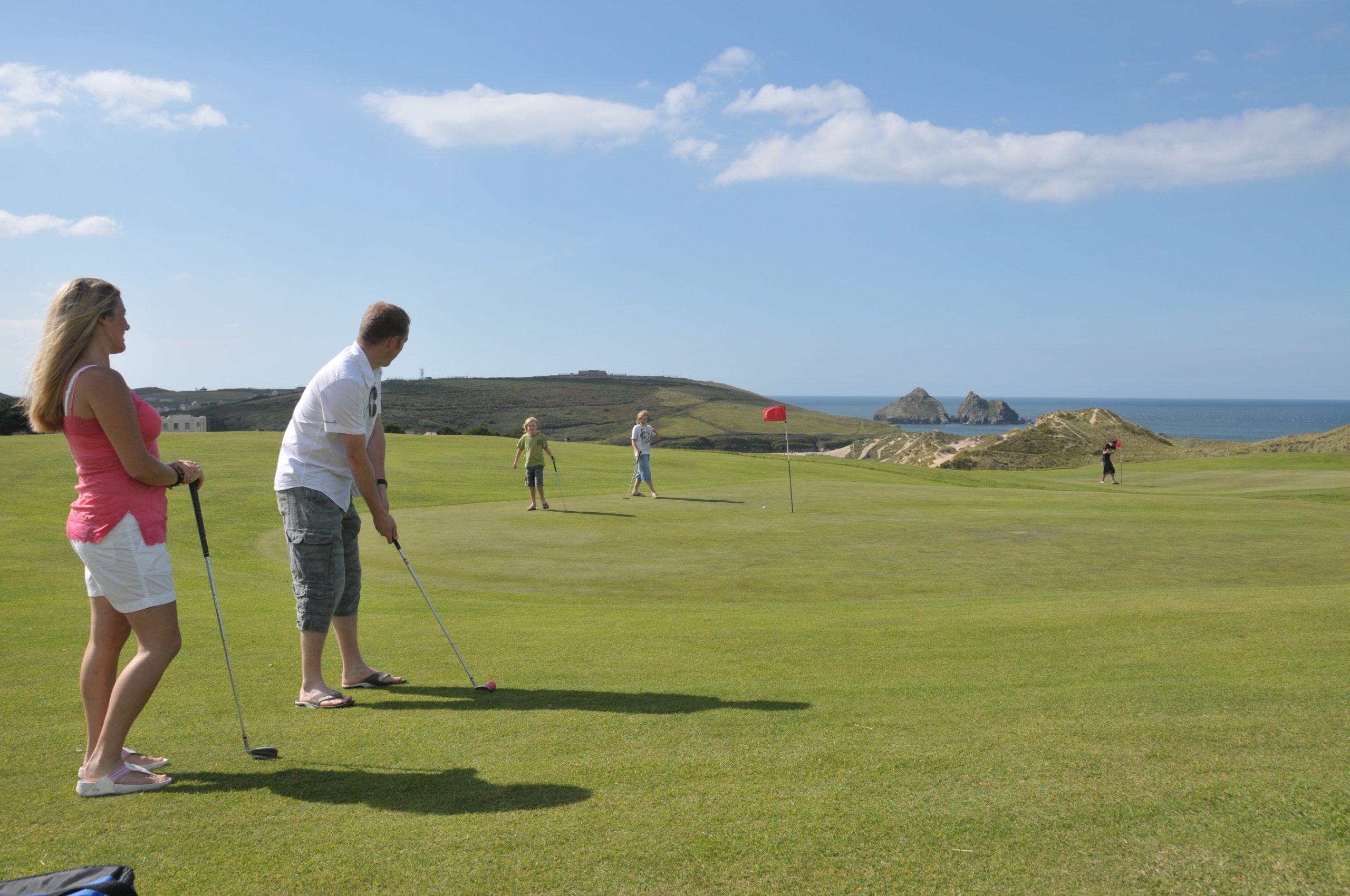 Pitch & Putt at Holywell Bay Golf, near Newquay in Cornwall