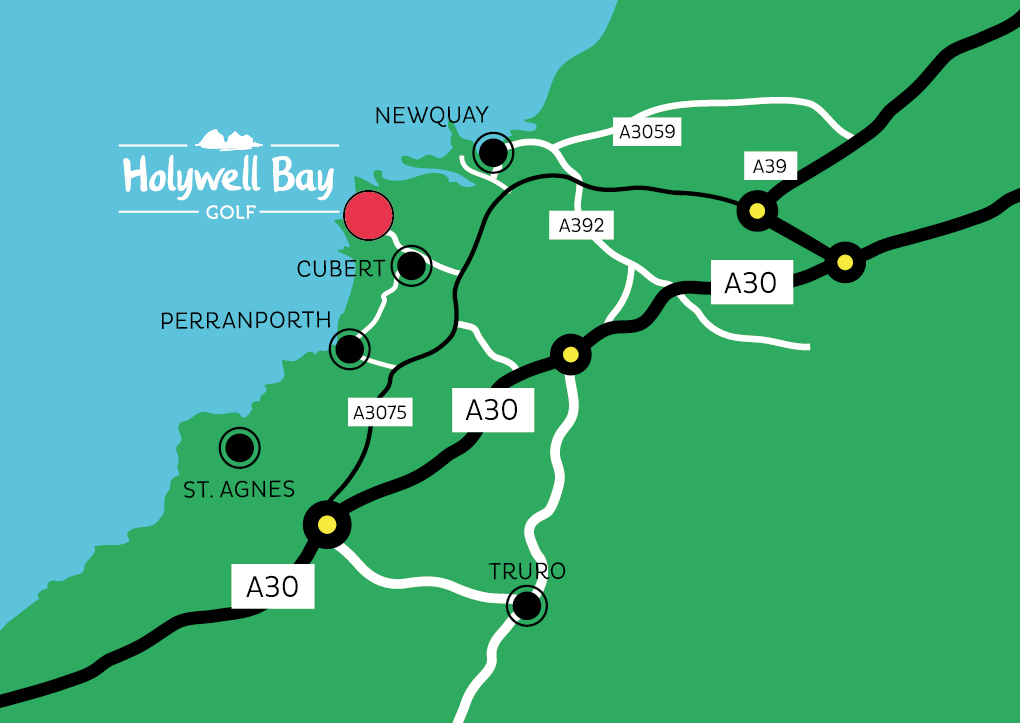 Map Of Holywell Bay Cornwall Holywell Bay Golf Club Leaflet Map-01 - Holywell Bay Golf Club